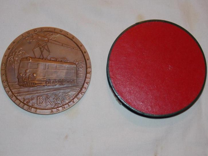 médaille de table compagnie du chemin de fer du Bas-Congo, Timbres & Monnaies, Pièces & Médailles, Bronze, Enlèvement ou Envoi