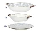 Pomax Anafi hoogwaardige keramiek set nieuw, Huis en Inrichting, Keuken | Servies, Ophalen, Keramiek, Nieuw, Schaal of Schalen