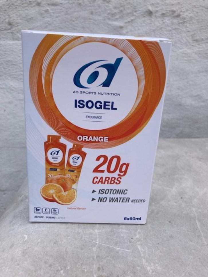 6D iso gel orange, Sport en Fitness, Gezondheidsproducten en Wellness, Nieuw, Overige typen, Ophalen