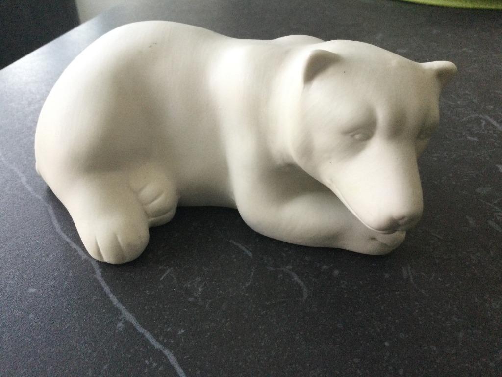 Decor: keramische beer, Ophalen