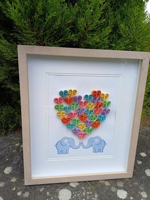 Quilling frame negen Elephanteaux, Huis en Inrichting, Woonaccessoires | Lijsten, Nieuw, Hout, Ophalen