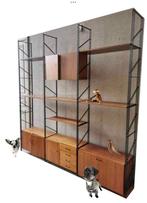 Vintage Musstering Wall Unit Freestanding System 1960s, Maison & Meubles, Armoires | Armoires murales, Utilisé, Enlèvement ou Envoi