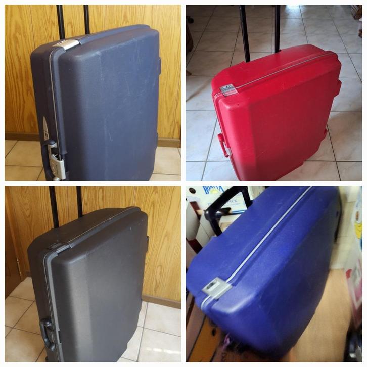 valies samsonite met uittrekbaar handvat,76x55x25 cm, 96 lit, Handtassen en Accessoires, Koffers, Gebruikt, Hard kunststof, 70 cm of meer