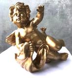 Engel Putti Cherubijn Cupido Goud Beeld 26 x 20😍🤗💘🎁, Ophalen of Verzenden, Gebruikt, Religie