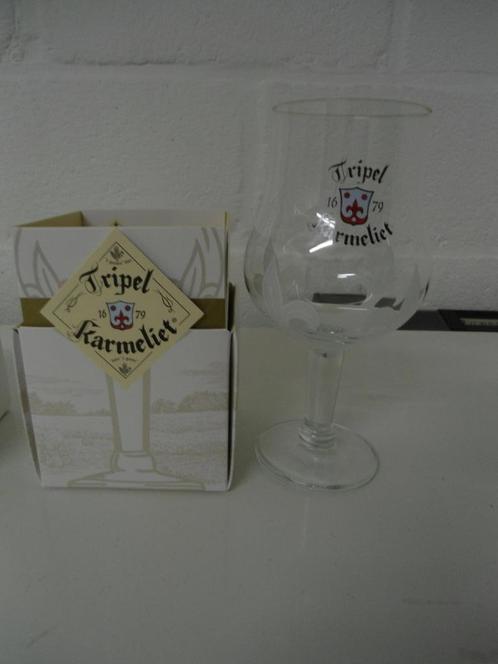 splinternieuwe karmeliet glazen in mooi geschenkdoosje, Verzamelen, Biermerken, Nieuw, Ophalen of Verzenden
