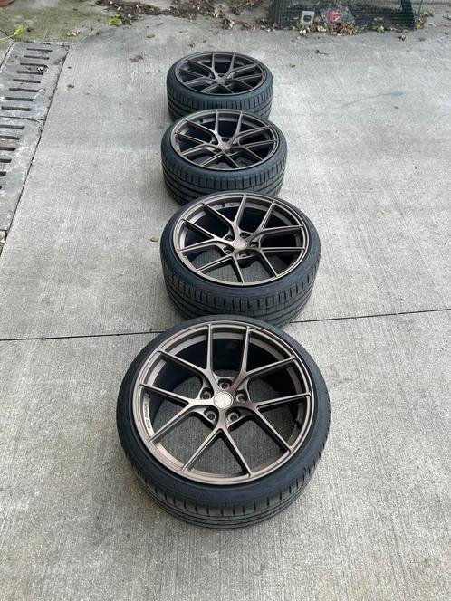 Jr sl01 20 inch 5x120 breedset (nieuwstaat tuv gekeurd), Auto-onderdelen, Banden en Velgen, Band(en), 20 inch, Ophalen
