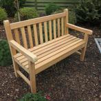 te koop 2-zit teak bank mooie prijs!, Tuin en Terras, Ophalen, Nieuw, Teakhout