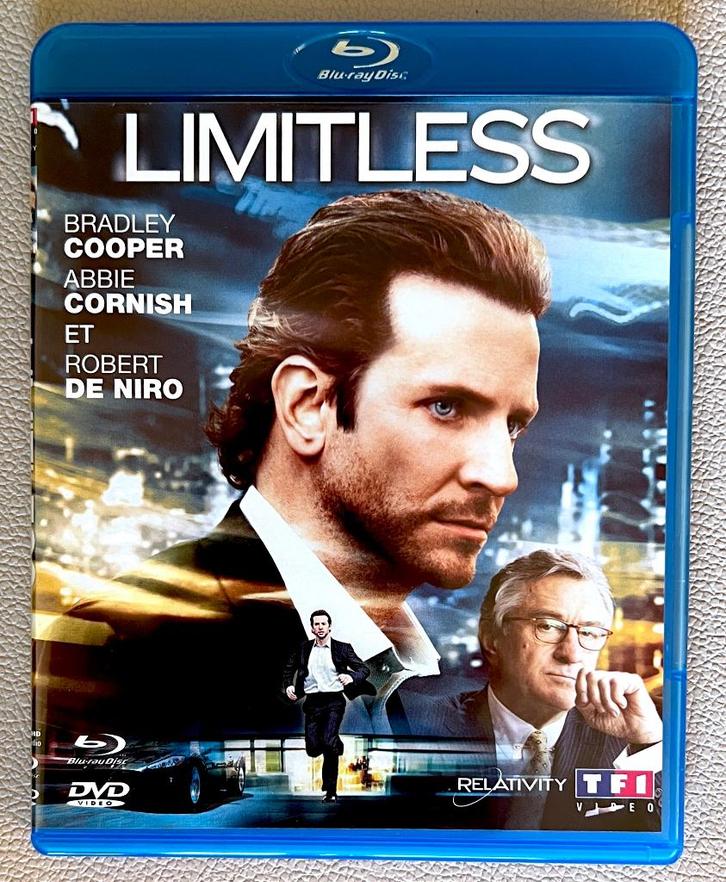 LIMITLESS (Bradley Cooper, Robert De Niro) /// Comme Neuf, CD & DVD, Blu-ray, Comme neuf, Thrillers et Policier, Enlèvement ou Envoi