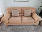 Italiaanse Design sofa's in zacht leder cognac Kleur 2 stuks, Ophalen, Gebruikt, 100 tot 125 cm, 150 tot 200 cm
