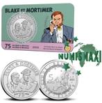 5 euro België 2021 Blake & Mortimer reliëf in coincard, Postzegels en Munten, Ophalen of Verzenden, België, 5 euro