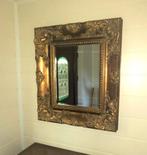 Grote gouden Barok spiegel met dikke kader 80 x 70 dikte 9cm, Huis en Inrichting, Woonaccessoires | Spiegels, Ophalen, Zo goed als nieuw