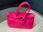 Handtas Fuchsia of Turquoise in leer nieuwstaat (Zemst), Ophalen, Zo goed als nieuw, Overige kleuren