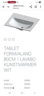 lavabo Desco neuf, Enlèvement, Neuf