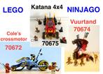Lego Ninjago, 3 sets, 70672, 70674, 70675, Kinderen en Baby's, Speelgoed | Duplo en Lego, Ophalen, Zo goed als nieuw, Complete set