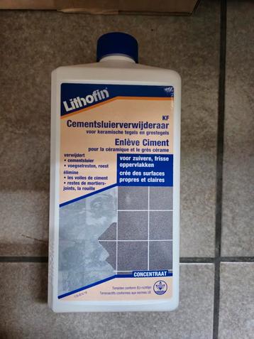 Dissolvant de voile de ciment Lithofin, Enlèvement, Produit de nettoyage