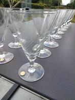 Set van 48 vintage 1950s design glazen glas made in Belgium, Ophalen, Gebruikt, Glas, Glas of Glazen