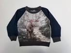 Mt 98 Grijze sweater met eland, Kinderen en Baby's, Kinderkleding | Maat 98, Gebruikt, Trui of Vest, Name it, Ophalen of Verzenden