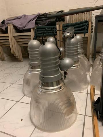Lampen industriële met e27 fitting, Huis en Inrichting, Lampen | Hanglampen, Ophalen, Gebruikt