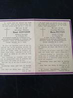 echtpaar slachtoffers luchtaanval 1942, Ophalen of Verzenden, Bidprentje