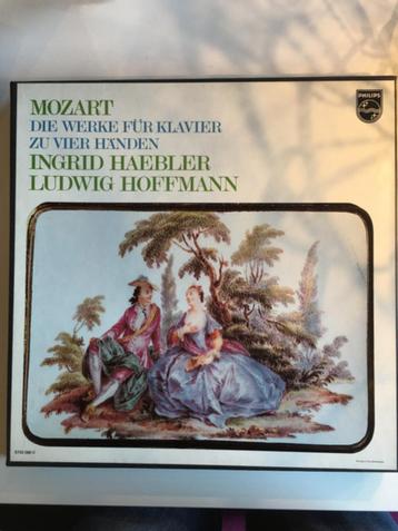 3 LP Box Mozart Haebler piano voor 4 handen Mint beschikbaar voor biedingen