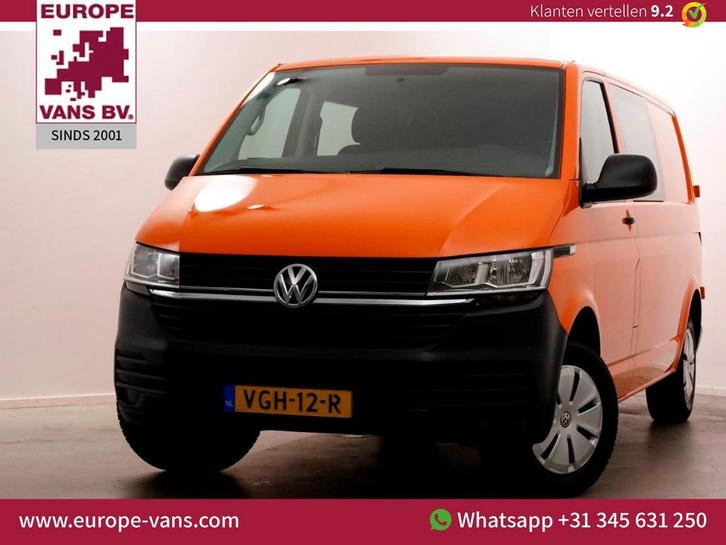 Volkswagen Transporter T6.1 2.0 TDI 110pk Lang D.C. Airco/Cr, Auto's, Bestelwagens en Lichte vracht, Bedrijf, ABS, Airconditioning