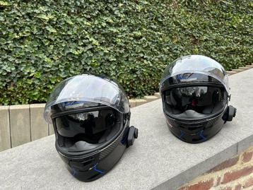 2 Motorhelmen SCORPION met Intercom beschikbaar voor biedingen
