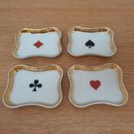 Vintage limoges kaartspel bordjes, asbak, petit fours bord, Antiek en Kunst, Ophalen of Verzenden