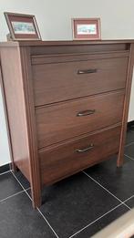 Commode, marron, 3 tiroirs, Ophalen, Zo goed als nieuw