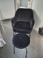 Heel mooie zetel met poefje, Ophalen, Zo goed als nieuw