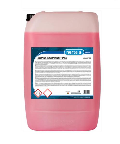 Nerta Super Carpolish red - Autoshampoo met wax - 25 liter, Auto diversen, Onderhoudsmiddelen, Ophalen of Verzenden