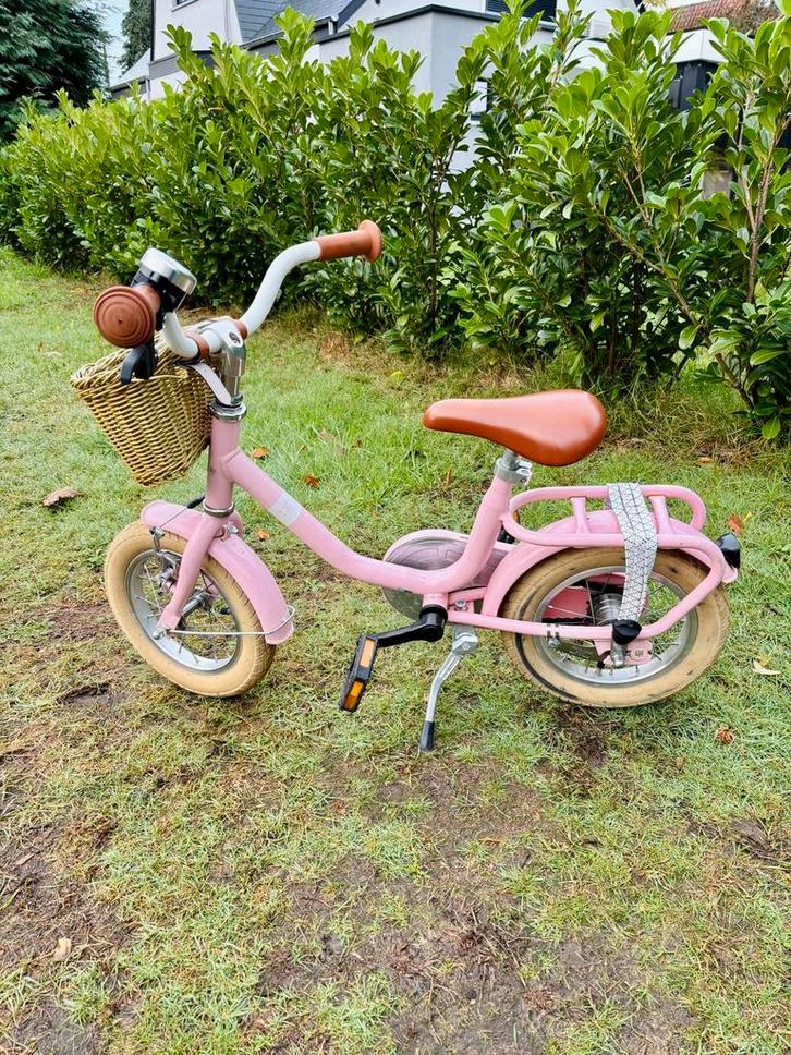 Puky retro fiets 12 inch roze, Fietsen en Brommers, Fietsen | Kinderfietsjes, Gebruikt, Minder dan 16 inch, Zijwieltjes, Ophalen
