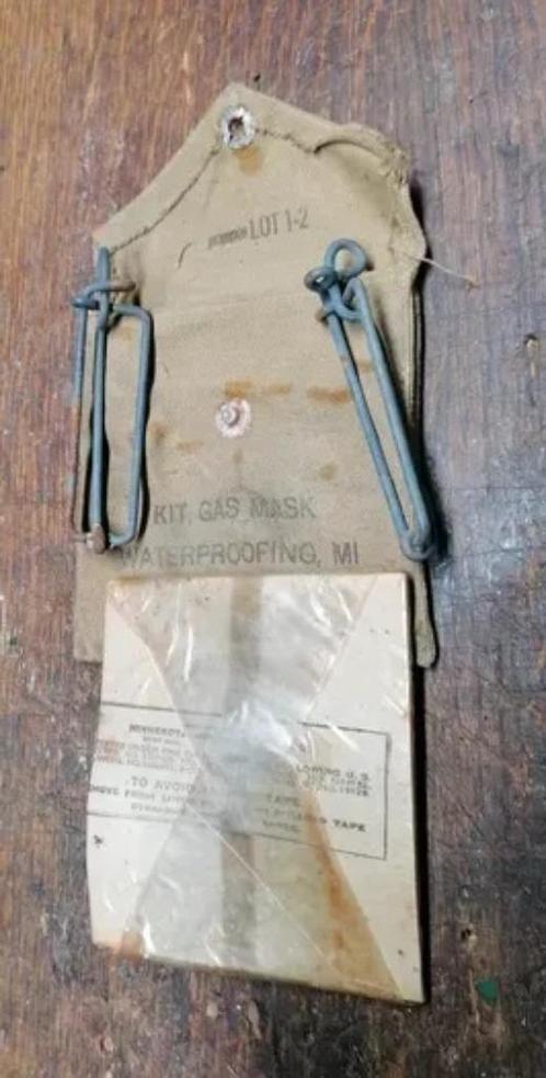 Kit gas mask waterproofing M1 militaire US Américain WW2, Verzamelen, Militaria | Tweede Wereldoorlog, Verzenden