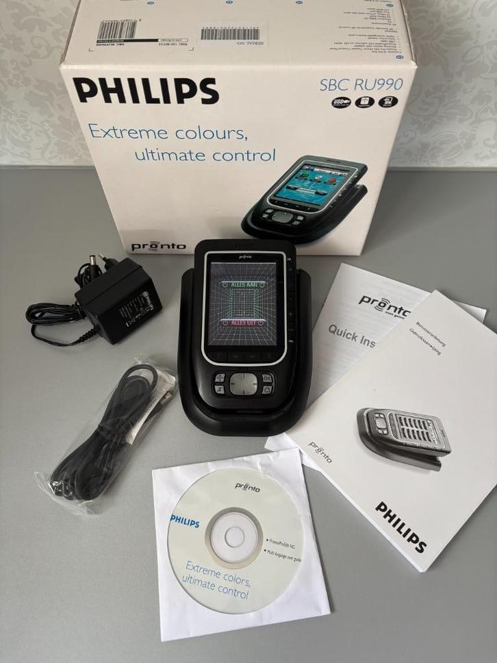 PHILIPS PRONTO SBC RU990, Audio, Tv en Foto, Afstandsbedieningen, Gebruikt, Universeel, Dvd, Game console, Mediaspeler, Pc, Receiver of Versterker