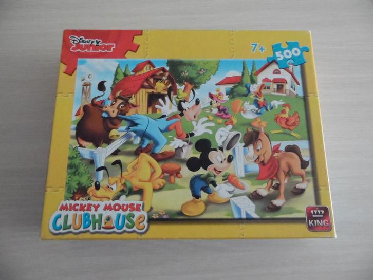 DISNEY CLUB HOUSE MICKEY MOUSE LEGPUZZEL VAN 500 STUKJES, Kinderen en Baby's, Speelgoed | Kinderpuzzels, Zo goed als nieuw, 6 jaar of ouder