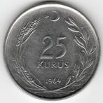 Turquie : 25 Kurus 1964 KM #892 .2 Ref 13640, Timbres & Monnaies, Monnaies | Europe | Monnaies non-euro, Enlèvement ou Envoi, Monnaie en vrac