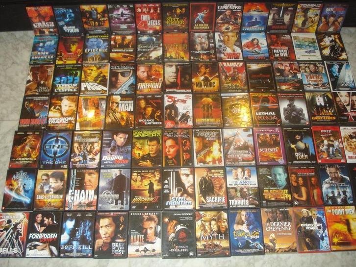 Lot n°1 de 84 Films DVD Action, Policier, Thriller Etc..., Cd's en Dvd's, Dvd's | Thrillers en Misdaad, Zo goed als nieuw, Detective en Krimi