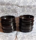 8 raviers en terre cuite émaillé noire pour four, Enlèvement ou Envoi, Comme neuf, Poterie, Autres types