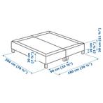 IKEA ESPEVÄR Lit Boxspring sans matelas 180x200cm Px nf 499€, Gris, Comme neuf, Enlèvement, 180 cm