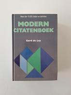 Ley - Cahier de citations moderne, Comme neuf, Néerlandais, Ley, Enlèvement ou Envoi