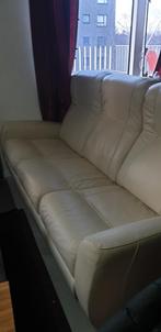 lederen 3 zit, Ophalen, 150 tot 200 cm, Driepersoons, Zo goed als nieuw