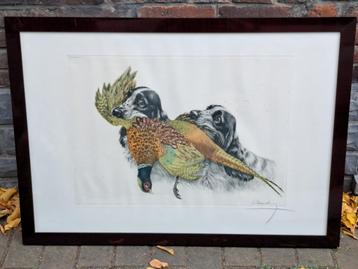 Gravure signe leon danchin  beschikbaar voor biedingen