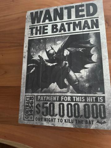 Batman print op hardhout beschikbaar voor biedingen