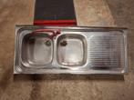Spoelbak inox, Ophalen, Gebruikt