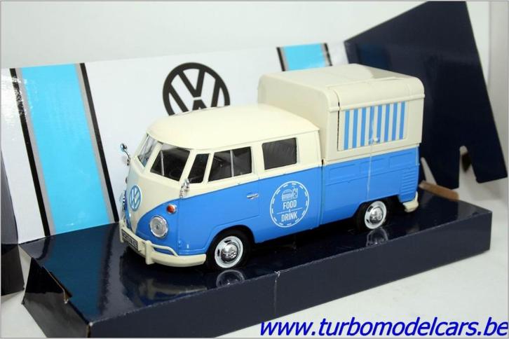 VW T1 type 2 Food Truck 1/24 Motormax, Hobby en Vrije tijd, Modelauto's | 1:24, Nieuw, Auto, Motormax, Verzenden