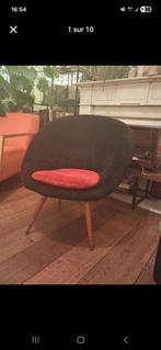 Super petit fauteuil vintage œuf années 50, Enlèvement, Comme neuf