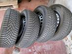 Set winterbanden op stalen velgen., Ophalen, Gebruikt, Winterbanden, Velg(en)