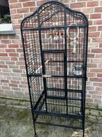 PAPEGAAIENKOOI MET OPEN DAK EN TOEBEHOREN NU 160 EURO, Dieren en Toebehoren, Ophalen, Zo goed als nieuw, Metaal, Volière