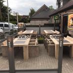 Steigerhout tuinset exclusive 10%korting ACTIE, Nieuw, Bijzettafel, Tuinset, Ophalen of Verzenden