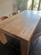 Eettafel in teak, Huis en Inrichting, Ophalen, Gebruikt, 100 tot 150 cm, Teakhout