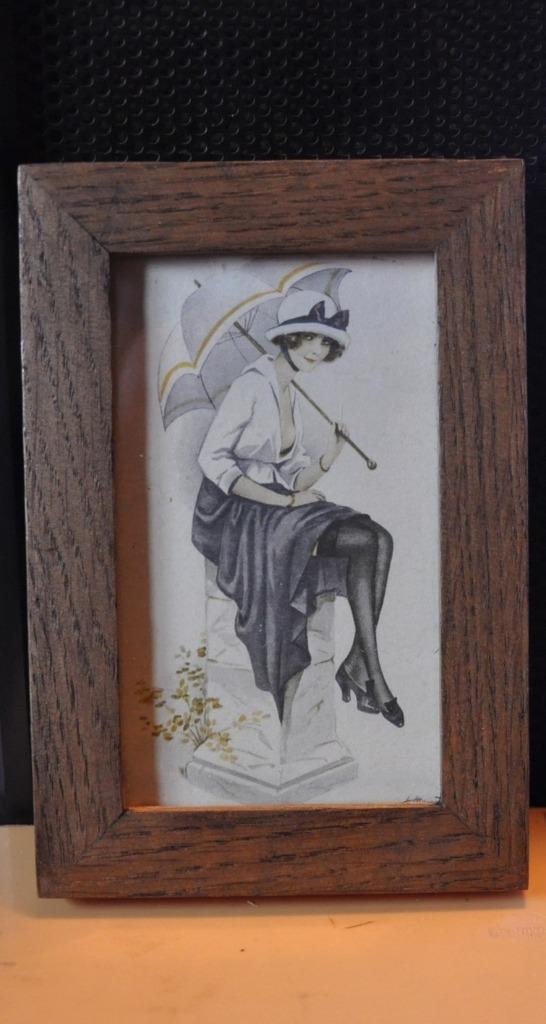 cadre carte postale publicitaire biotex dame retro (4), Verzamelen, Postkaarten | Themakaarten, Ongelopen, Overige thema's, Ophalen of Verzenden